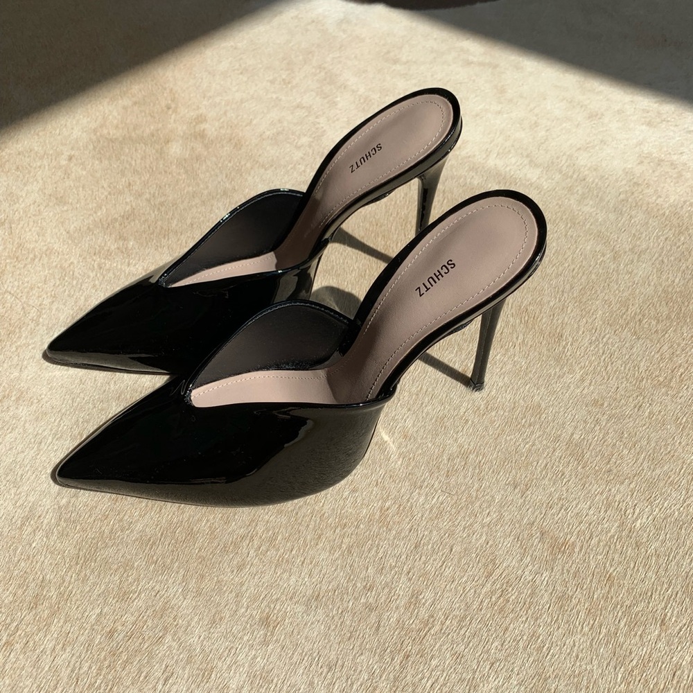 SCHUTZ Black Stiletto Heels for Women